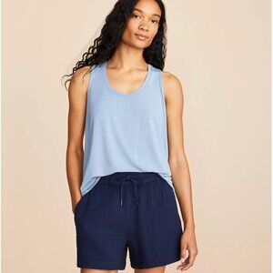 NEW NWT Lou & Grey Softened Scoop Tank Top Color: Blue Teacup